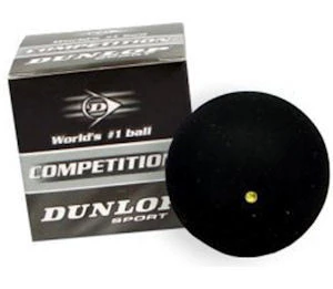 Dunlop Competition Single Yellow Dot Squash Ball 3 Dunlop Competition Single Yellow Dot Squash Ball