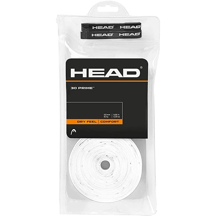 Head Prime Tour Overgrip White 30 Pack 3 Head Prime Tour Overgrip White 30 Pack