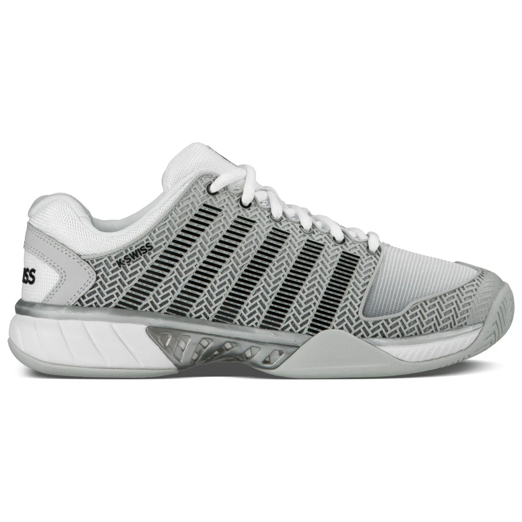 K-Swiss Hypercourt Express Grey/White/Silver Men's Tennis Shoes 3 K-Swiss Hypercourt Express Grey/White/Silver Men's Tennis Shoes