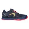 Head Sprint Pro 3.0 Dress Blue/Neon Pink Women's Tennis Shoes -Ball Sports Related SPRINTPRO1