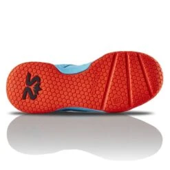 Salming Hawk Court Blue Atol / New Flame Red Junior Indoor Court Shoes 9 Salming Hawk Court Blue Atol / New Flame Red Junior Indoor Court Shoes -Ball Sports Related Salming Hawk Court Junior Sole 63258.1565957202.1280.1280