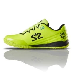Salming Spark Shoe Safety Yellow / Black Kid's Indoor Court Shoes -Ball Sports Related Salming Spark Shoe Kid Medial 59299.1565958580.1280.1280