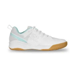 Salming Kobra 3 Women's White & Ocean Blue Indoor Court Shoes
