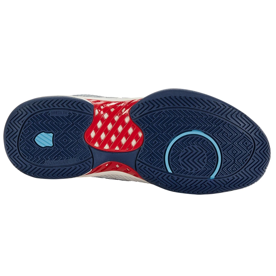 K-Swiss Hypercourt Express 2 Blanc De Blanc/Blue Opal/Lollipop Men's Tennis Shoes 4 K-Swiss Hypercourt Express 2 Blanc De Blanc/Blue Opal/Lollipop Men's Tennis Shoes - Image 2