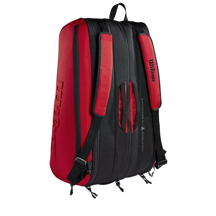Wilson Clash V2 Super Tour 15 Pack Black & Red Racquet Bag 4 Wilson Clash V2 Super Tour 15 Pack Black & Red Racquet Bag - Image 2