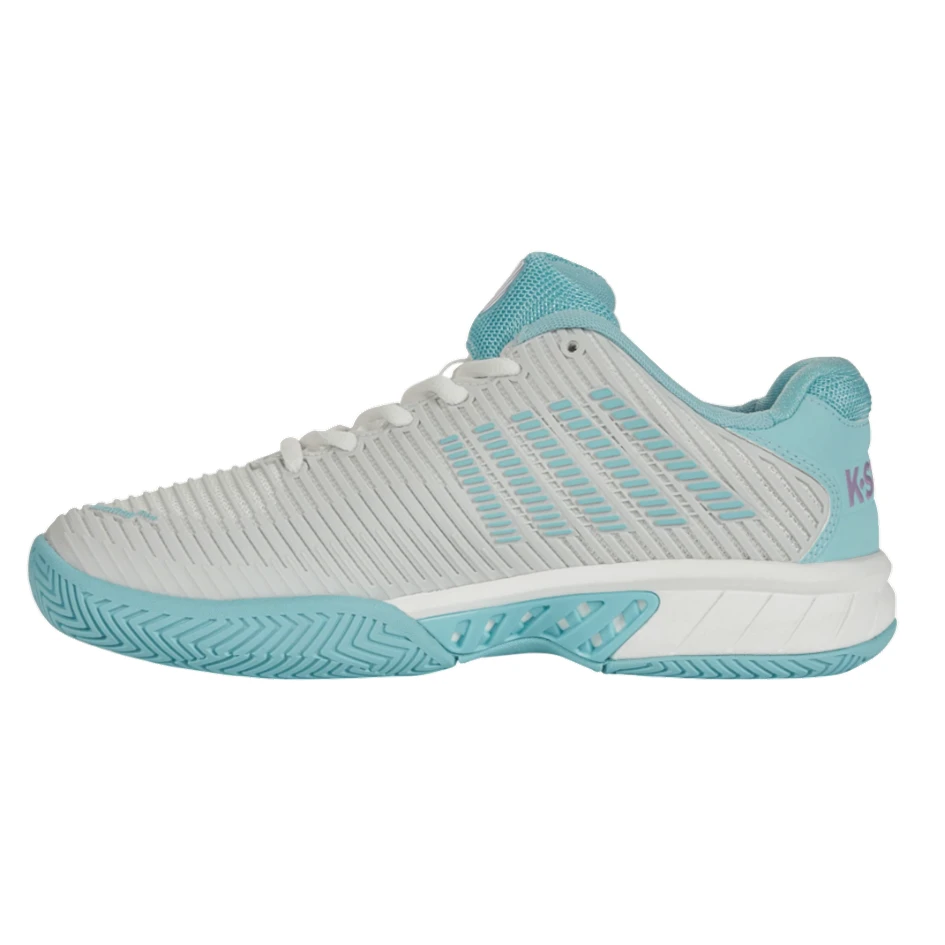 K-Swiss Hypercourt Express 2 Brilliant White, Angel Blue, And Sheer Lilac Women's Tennis Shoes 8 K-Swiss Hypercourt Express 2 Brilliant White, Angel Blue, And Sheer Lilac Women's Tennis Shoes - Image 6