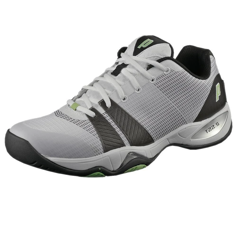 Prince T22.5 White, Green, & Black Men's Tennis Shoes 3 Prince T22.5 White, Green, & Black Men's Tennis Shoes