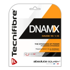 Tecnifibre DNAMX 18 Guage / 1.15mm Black Squash String 9.7m Package