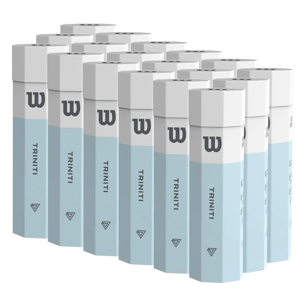 Wilson Triniti Tennis Balls 4-Ball Carton (Case Of 18) 3 Wilson Triniti Tennis Balls 4-Ball Carton (Case Of 18)