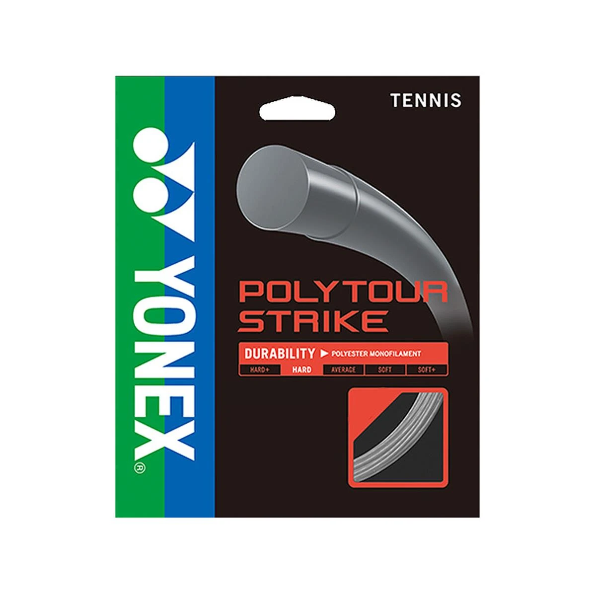 Yonex Poly Tour Strike 17g Iron Grey Tennis String Set 3 Yonex Poly Tour Strike 17g Iron Grey Tennis String Set