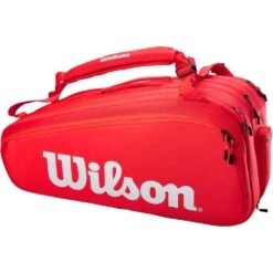 Wilson Super Tour 15 Pack Red Racquet Bag